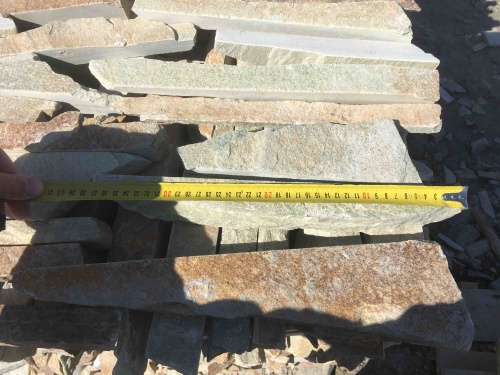 Горбушка златолит золотистый для облицовки купить в Щёлково