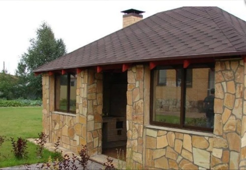 Плитняк златолит жёлтый для фасада 1,5-3 см купить в Щёлково