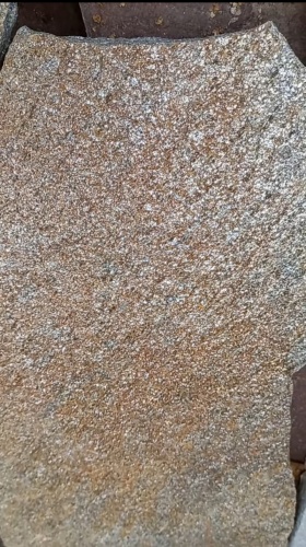 Плитняк златолит серебристый для цоколя, отмостки купить в Щёлково