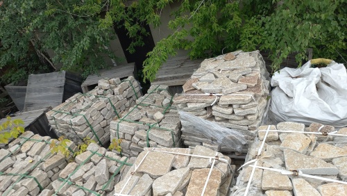 Гранитный плитняк галтованный для парковки купить в Щёлково