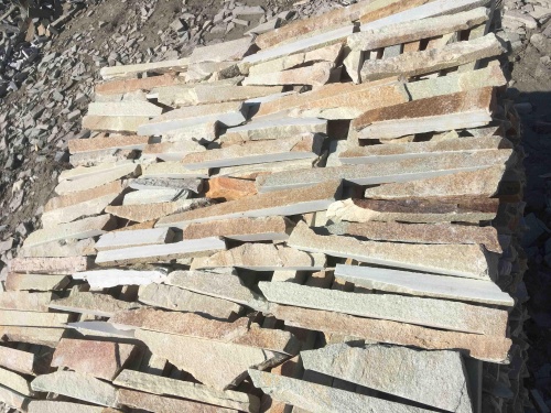 Горбушка златолит золотистый для облицовки купить в Щёлково